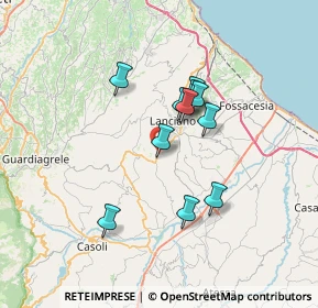 Mappa Via Bivio Grotte, 66016 Guardiagrele CH, Italia (5.70364)