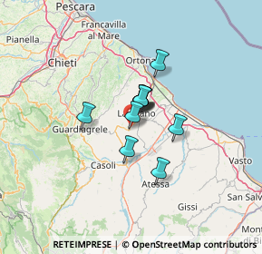 Mappa Via Bivio Grotte, 66016 Guardiagrele CH, Italia (7.44727)