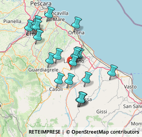 Mappa Via Bivio Grotte, 66016 Guardiagrele CH, Italia (14.5235)