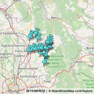 Mappa Via delle Mimose, 02030 Poggio Nativo RI, Italia (8.691)