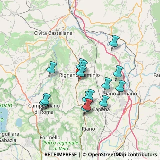 Mappa Via Benvenuto Cellini, 00068 Rignano Flaminio RM, Italia (7.03938)