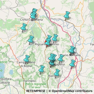 Mappa Via Benvenuto Cellini, 00068 Rignano Flaminio RM, Italia (8.6875)