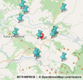 Mappa Via Peschieta, 02030 Poggio Nativo RI, Italia (4.36917)