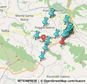 Mappa Via Peschieta, 02030 Poggio Nativo RI, Italia (1.921)