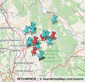 Mappa Via Peschieta, 02030 Poggio Nativo RI, Italia (10.264)