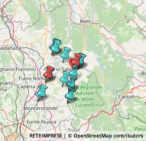 Mappa Via Peschieta, 02030 Poggio Nativo RI, Italia (10.0505)