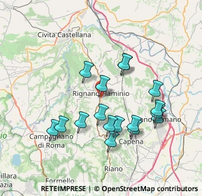 Mappa Via Michelangelo Buonarroti, 00068 Rignano Flaminio RM, Italia (7.16647)