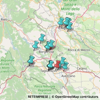 Mappa Via Costantini Colonnello, 02021 Borgorose RI, Italia (14.166)