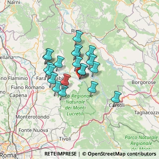 Mappa Via Alcide De Gasperi, 02037 Poggio Moiano RI, Italia (10.6075)