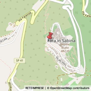 Mappa Via del Popolo, 49, 02032 Fara in Sabina, Rieti (Lazio)
