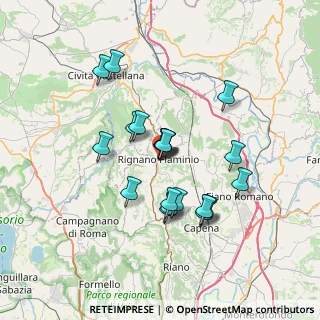 Mappa Via dei Borgia, 00068 Rignano Flaminio RM, Italia (6.24)