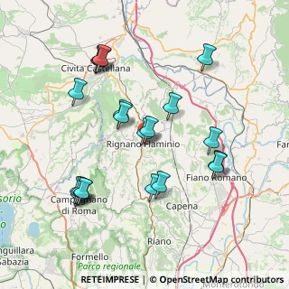 Mappa Via dei Borgia, 00068 Rignano Flaminio RM, Italia (8.275)