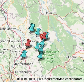 Mappa 02030 Poggio nativo RI, Italia (10.252)