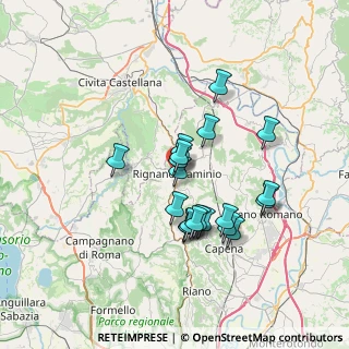 Mappa Via Tenente Fazio, 00068 Rignano Flaminio RM, Italia (6.275)