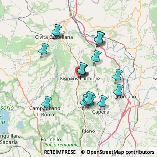 Mappa Via Tenente Fazio, 00068 Rignano Flaminio RM, Italia (7.13111)