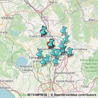 Mappa Via Tenente Fazio, 00068 Rignano Flaminio RM, Italia (9.816)