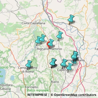 Mappa Via San Rocco, 00068 Rignano Flaminio RM, Italia (8.374)