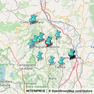Mappa Via San Rocco, 00068 Rignano Flaminio RM, Italia (6.76737)