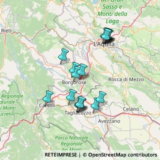 Mappa Via de gasperi, 02021 Borgorose RI, Italia (14.65316)