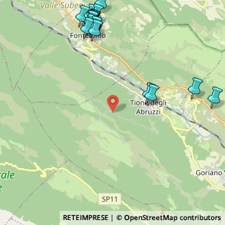 Mappa Pagliare di Tione, 67020 Fontecchio AQ, Italia (3.20455)