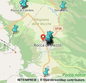 Mappa Via Antonio del Fante, 67048 Rocca di Mezzo AQ, Italia (1.553)