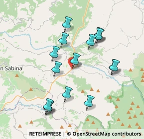 Mappa Via Salaria Km 53 Osteria Nuova di Poggio Moiano, 02037 Poggio Moiano RI, Italia (3.9125)