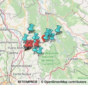 Mappa Via Salaria Km 53 Osteria Nuova di Poggio Moiano, 02037 Poggio Moiano RI, Italia (10.4015)