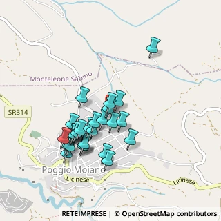 Mappa Via Piano della Ceda, 02037 Poggio Moiano RI, Italia (0.44444)