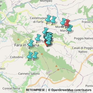 Mappa Via Montagna, 02039 Toffia RI, Italia (1.04167)