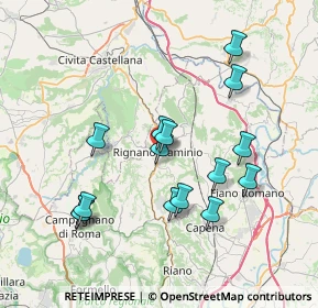 Mappa Piazza Vittorio Emanuele, 00068 Rignano Flaminio RM, Italia (7.45667)