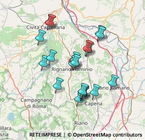 Mappa Piazza Vittorio Emanuele, 00068 Rignano Flaminio RM, Italia (6.5655)