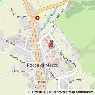 Mappa Via Arco DI Simone, 67048 Rocca di Mezzo, L'Aquila (Abruzzo)