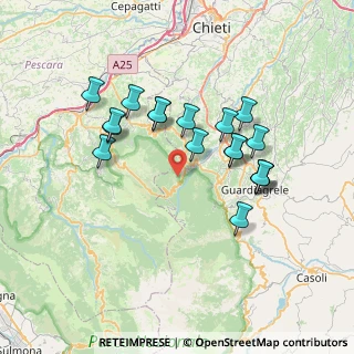 Mappa 66010 Pretoro CH, Italia (6.94111)