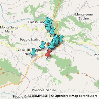 Mappa Via Scalette, 02030 Scandriglia RI, Italia (0.9435)