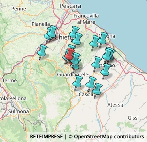 Mappa Strada dell'Anello, 66016 Guardiagrele CH, Italia (10.98)