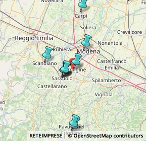 Mappa Via Achille Grandi, 41043 Formigine MO, Italia (13.90167)