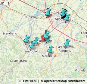 Mappa Via Achille Grandi, 41043 Formigine MO, Italia (7.862)