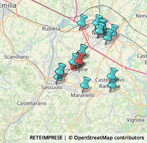 Mappa Via Achille Grandi, 41043 Formigine MO, Italia (5.8565)
