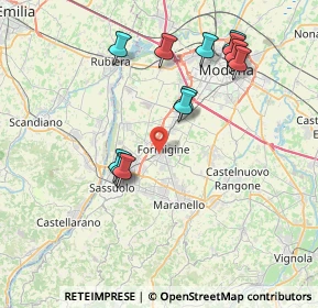 Mappa Via Achille Grandi, 41043 Formigine MO, Italia (7.8425)