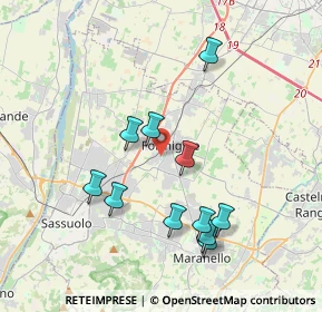 Mappa Via Achille Grandi, 41043 Formigine MO, Italia (3.72636)