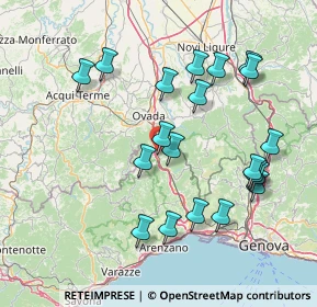 Mappa Via Martiri della Benedicta, 16010 Rossiglione GE, Italia (15.9905)
