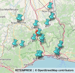 Mappa Via Martiri della Benedicta, 16010 Rossiglione GE, Italia (15.886)