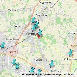 Mappa Via Angelo Picelli, 41043 Formigine MO, Italia (3.07357)