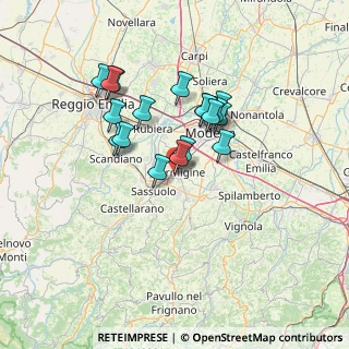 Mappa Via Rieti, 41043 Formigine MO, Italia (11.555)