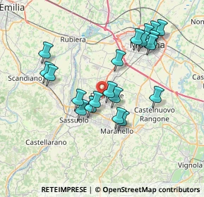 Mappa Via Rieti, 41043 Formigine MO, Italia (7.1445)