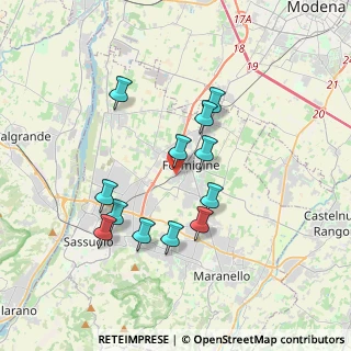 Mappa Via Rieti, 41043 Formigine MO, Italia (3.285)