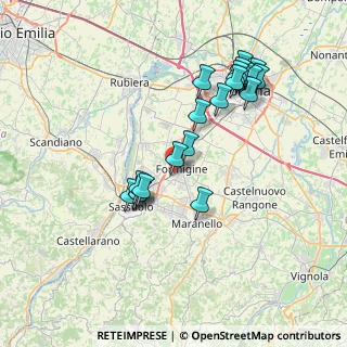 Mappa Via Rieti, 41043 Formigine MO, Italia (7.295)