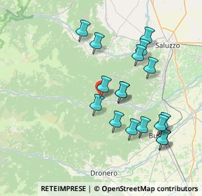 Mappa Via San Sebastiano, 12020 Brossasco CN (7.45294)