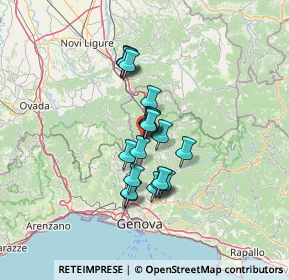 Mappa Largo Italia, 16012 Busalla GE, Italia (9.4105)