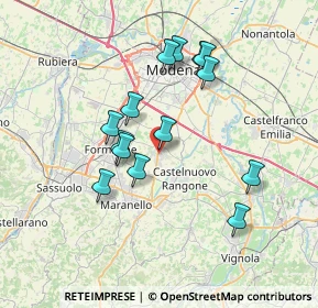 Mappa Via Enrico Caruso, 41051 Castelnuovo Rangone MO, Italia (6.59286)